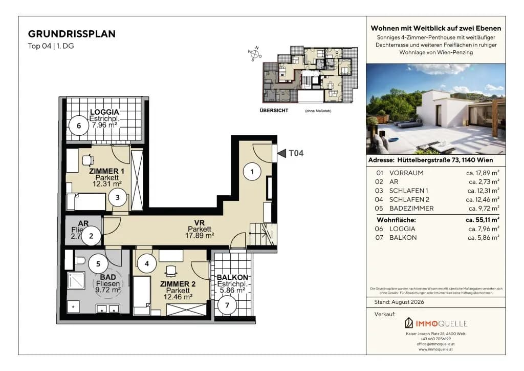 4-Zimmer-Wohnung kaufen in Wien – 128,12 m², € 1.543.500 – Bild 7 von 8