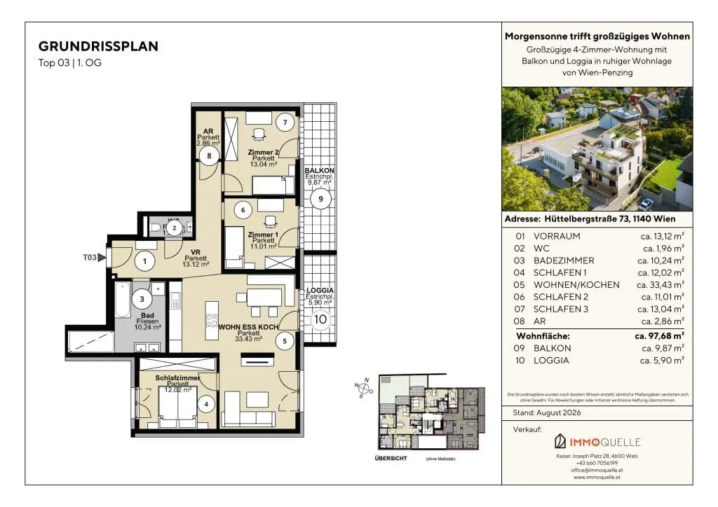 4-Zimmer-Wohnung kaufen in Wien – 97,68 m², € 1.023.750 – Bild 6 von 6