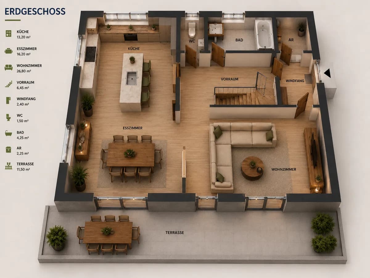 5-Zimmer-Haus kaufen in Wels-Land – 98 m², € 389.000 – Bild 17 von 19