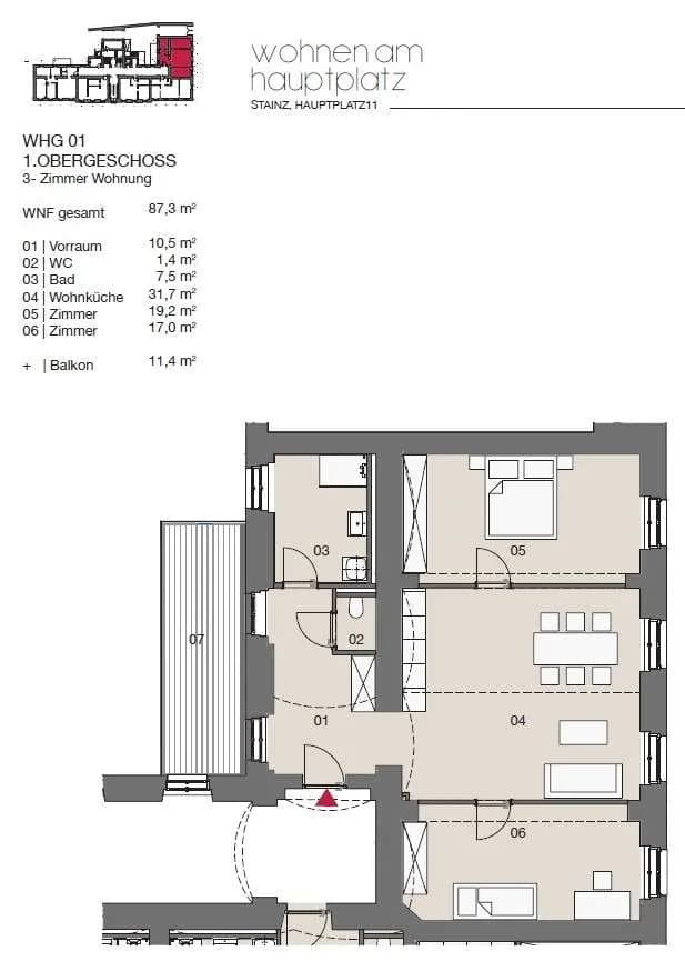 Wohnung mieten in Deutschlandsberg – 87,3 m², € 893 – Bild 8 von 8