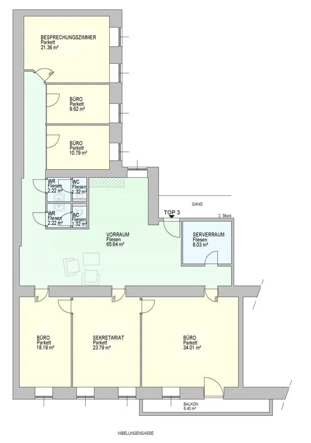 Gewerbeimmobilie mieten in Wien – 366 m², € 21 – Bild 9 von 9