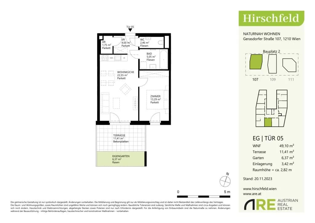 2-Zimmer-Wohnung mieten in Wien – 49,1 m², € 889 – Bild 16 von 16