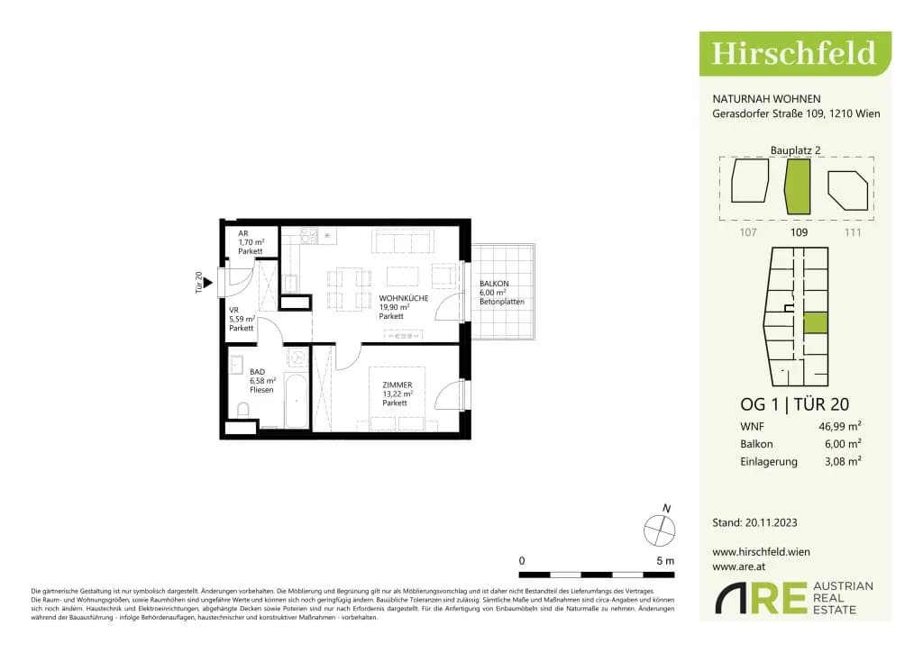 2-Zimmer-Wohnung mieten in Wien – 46,99 m², € 829 – Bild 16 von 16