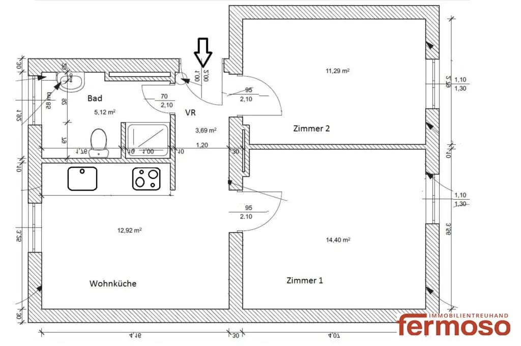 2-Zimmer-Wohnung mieten in Bruck an der Leitha – 47,6 m², € 900 – Bild 9 von 9