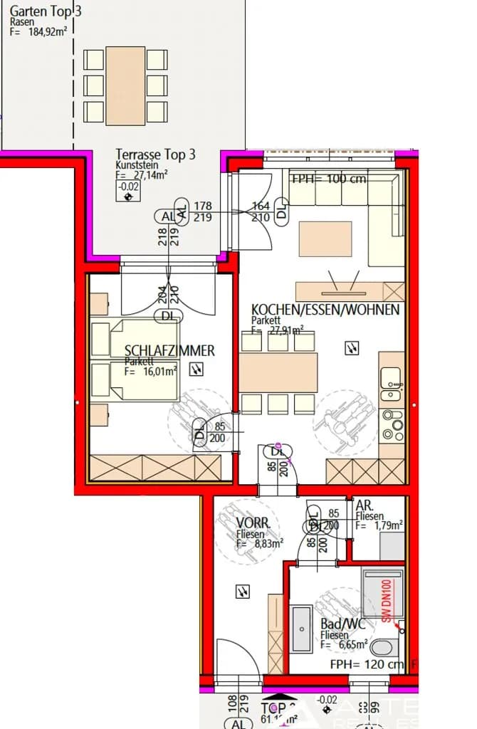 2-Zimmer-Wohnung kaufen in Graz – 61,19 m², € 314.000 – Bild 18 von 19