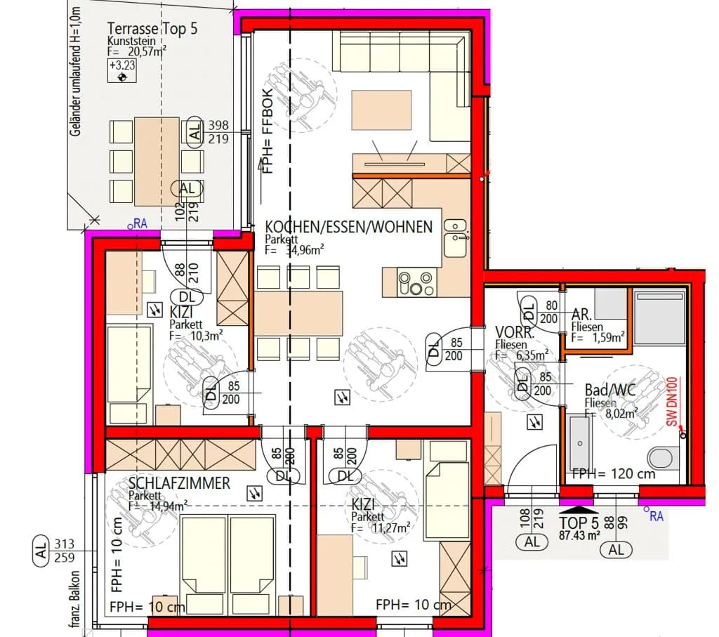 4-Zimmer-Wohnung kaufen in Graz – 87,43 m², € 429.000 – Bild 19 von 20