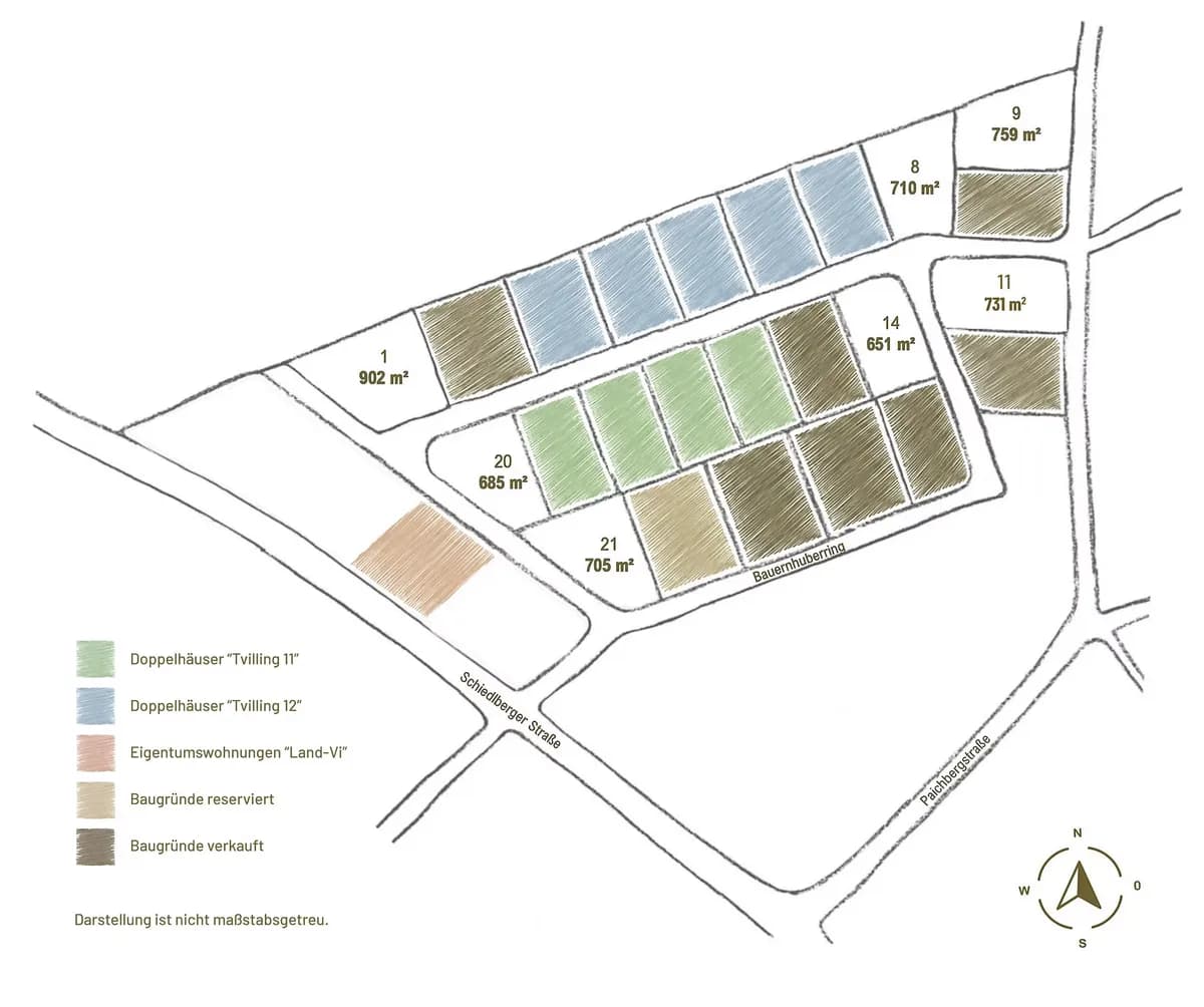 Grundstück kaufen in Steyr-Land – 901 m², € 239.000 – Bild 2 von 6