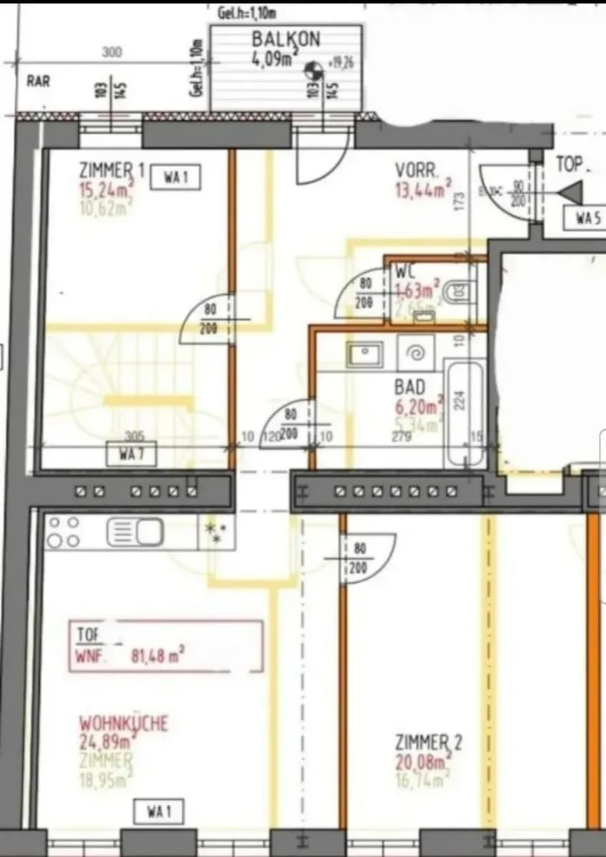 3-Zimmer-Wohnung mieten in Wien – 83 m², € 1.939 – Bild 23 von 23