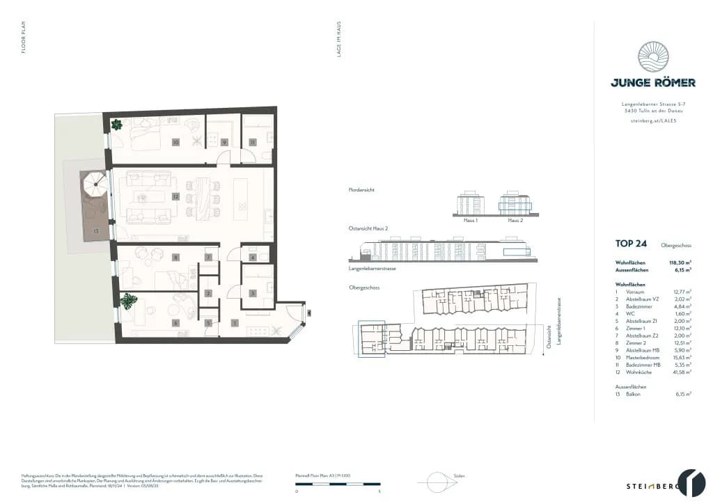 4-Zimmer-Wohnung kaufen in Tulln – 118,3 m², € 630.300 – Bild 12 von 19