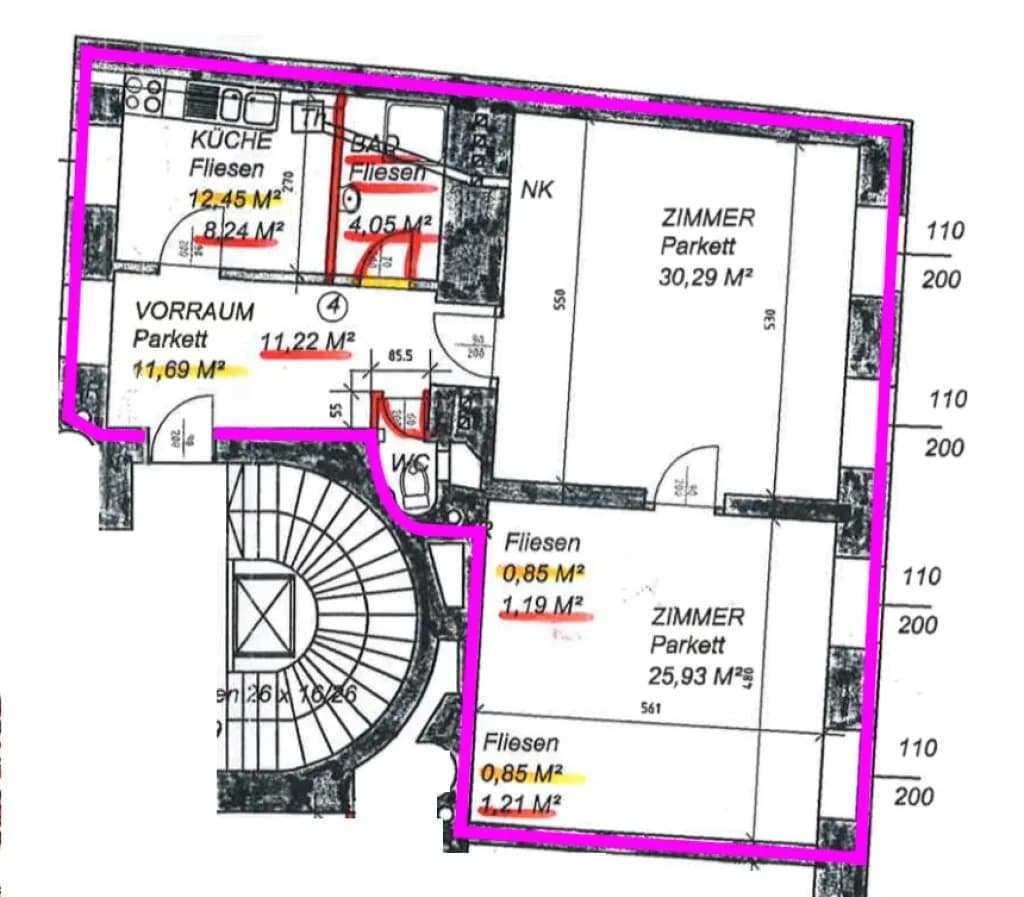 2-Zimmer-Wohnung mieten in Wien – 81 m², € 1.450 – Bild 18 von 18