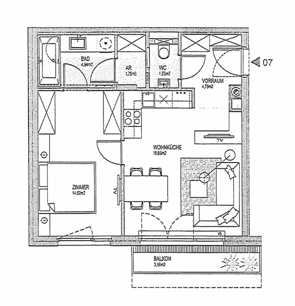 2-Zimmer-Wohnung mieten in Wien – 47 m², € 886 – Bild 11 von 11