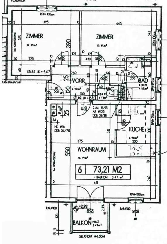 3-Zimmer-Wohnung mieten in Sankt Pölten Land – 73,21 m², € 625 – Bild 2 von 2