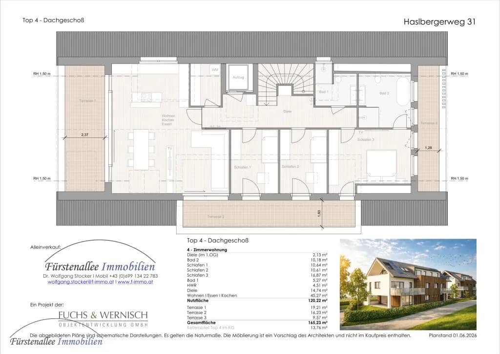 4-Zimmer-Wohnung kaufen in Salzburg Stadt – 120,22 m², € 1.450.000 – Bild 4 von 7