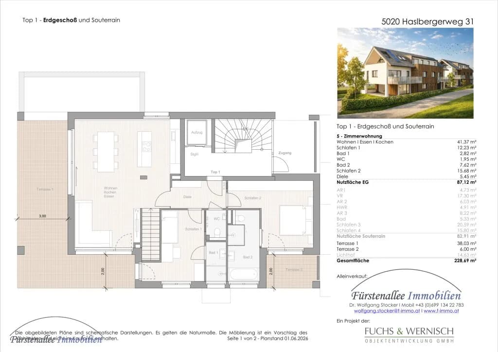 5-Zimmer-Wohnung kaufen in Salzburg Stadt – 170,03 m², € 1.290.000 – Bild 6 von 9