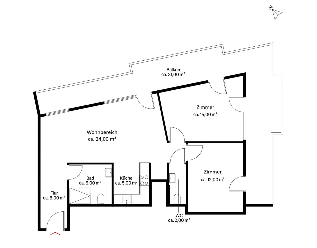 3-Zimmer-Wohnung mieten in Wien – 67 m², € 1.921 – Bild 14 von 15