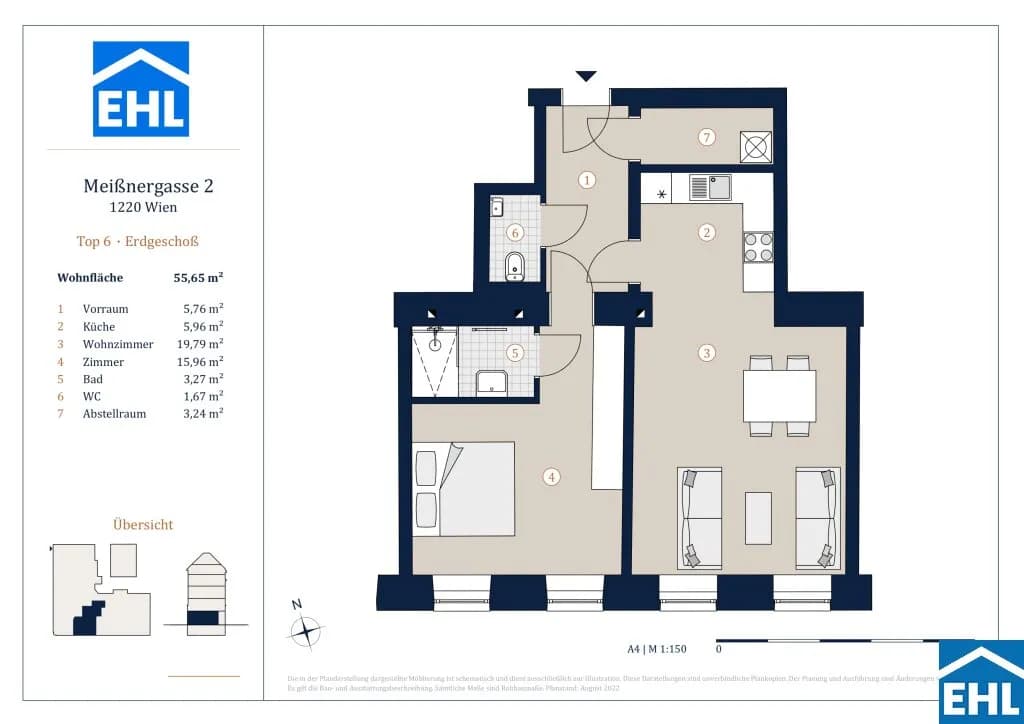 2-Zimmer-Wohnung kaufen in Wien – 55,65 m², € 285.000 – Bild 17 von 17