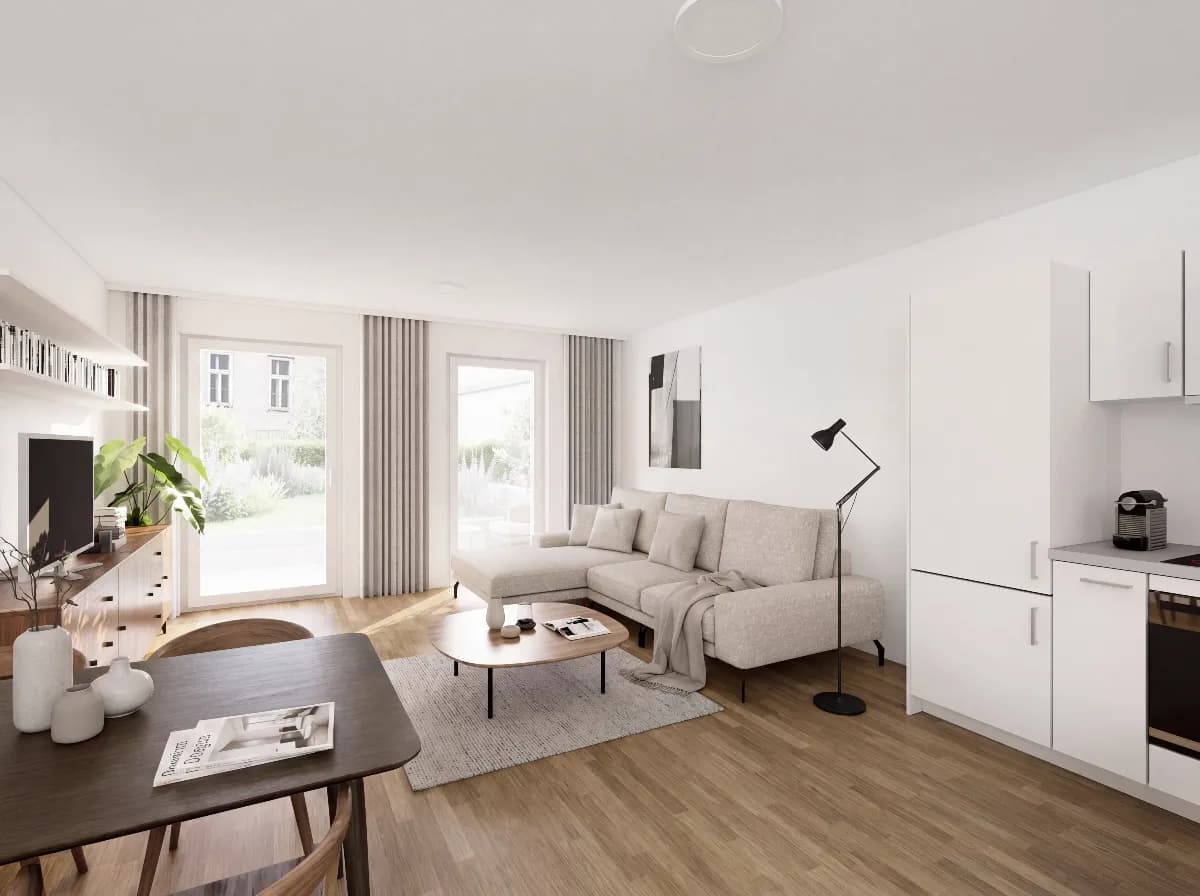 2-Zimmer-Wohnung mieten in Wien – 52 m², € 1.249