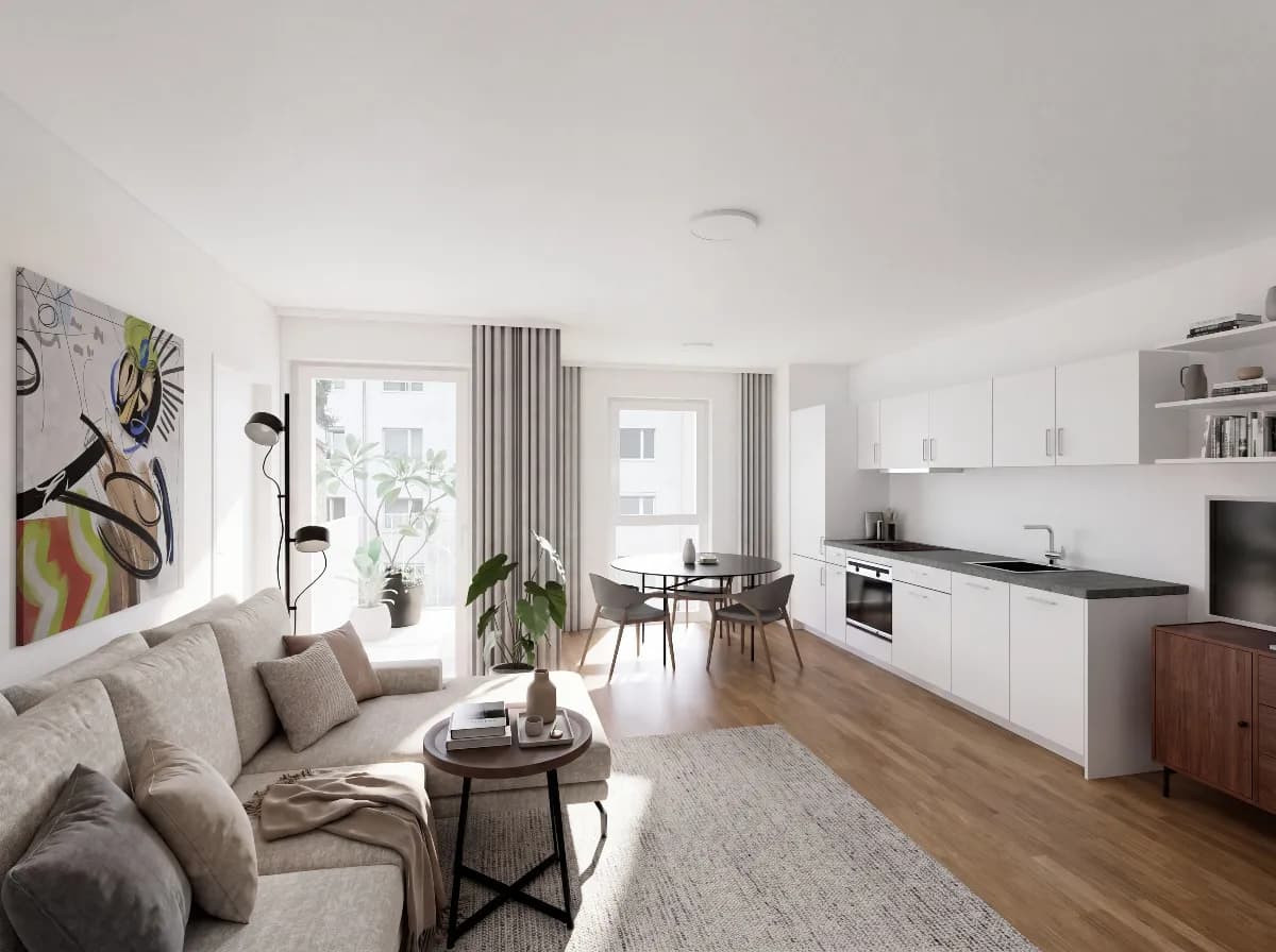 2-Zimmer-Wohnung mieten in Wien – 40 m², € 1.149