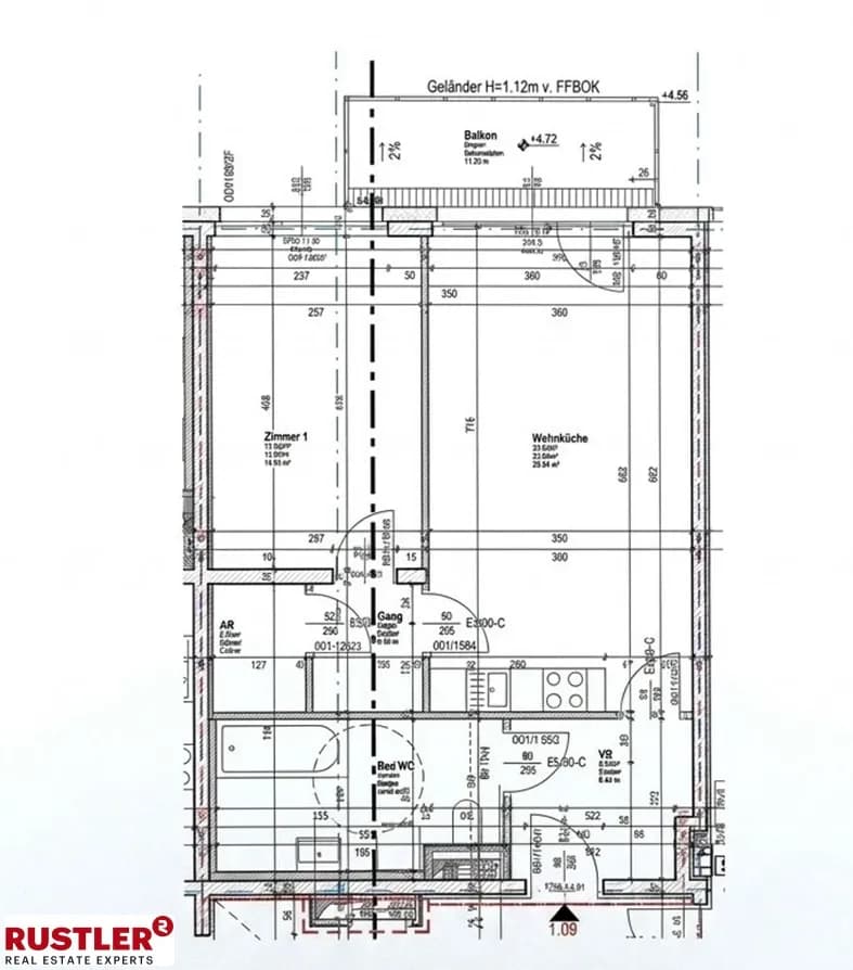2-Zimmer-Wohnung mieten in Graz – 59,83 m², € 729