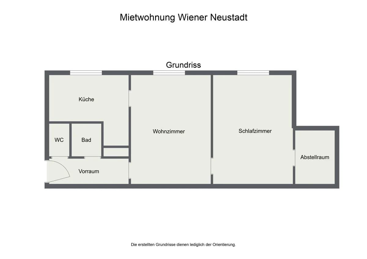 2-Zimmer-Wohnung mieten in Wiener Neustadt – 59 m², € 695 – Bild 10 von 11