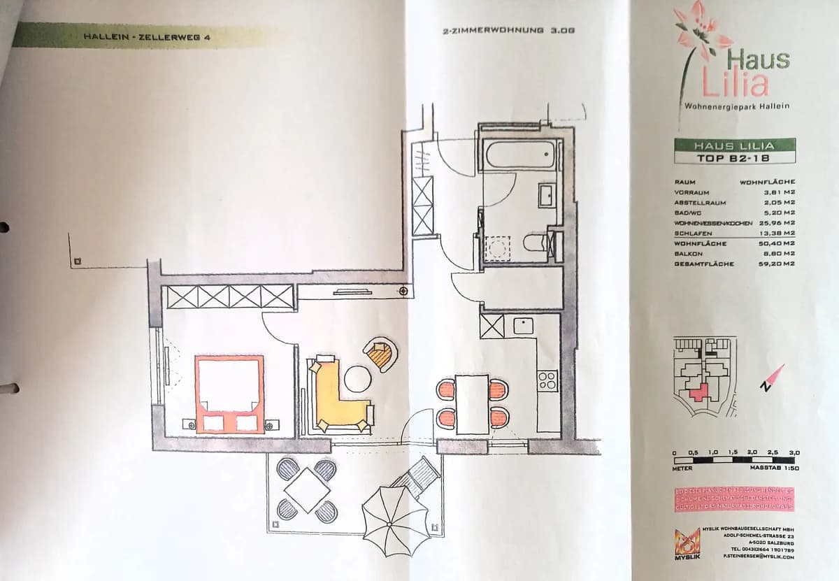 2-Zimmer-Wohnung kaufen in Hallein – 50 m², € 300.000 – Bild 8 von 8