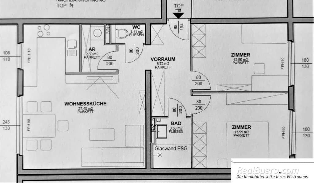 3-Zimmer-Wohnung kaufen in Wien – 69,58 m², € 236.000 – Bild 14 von 14
