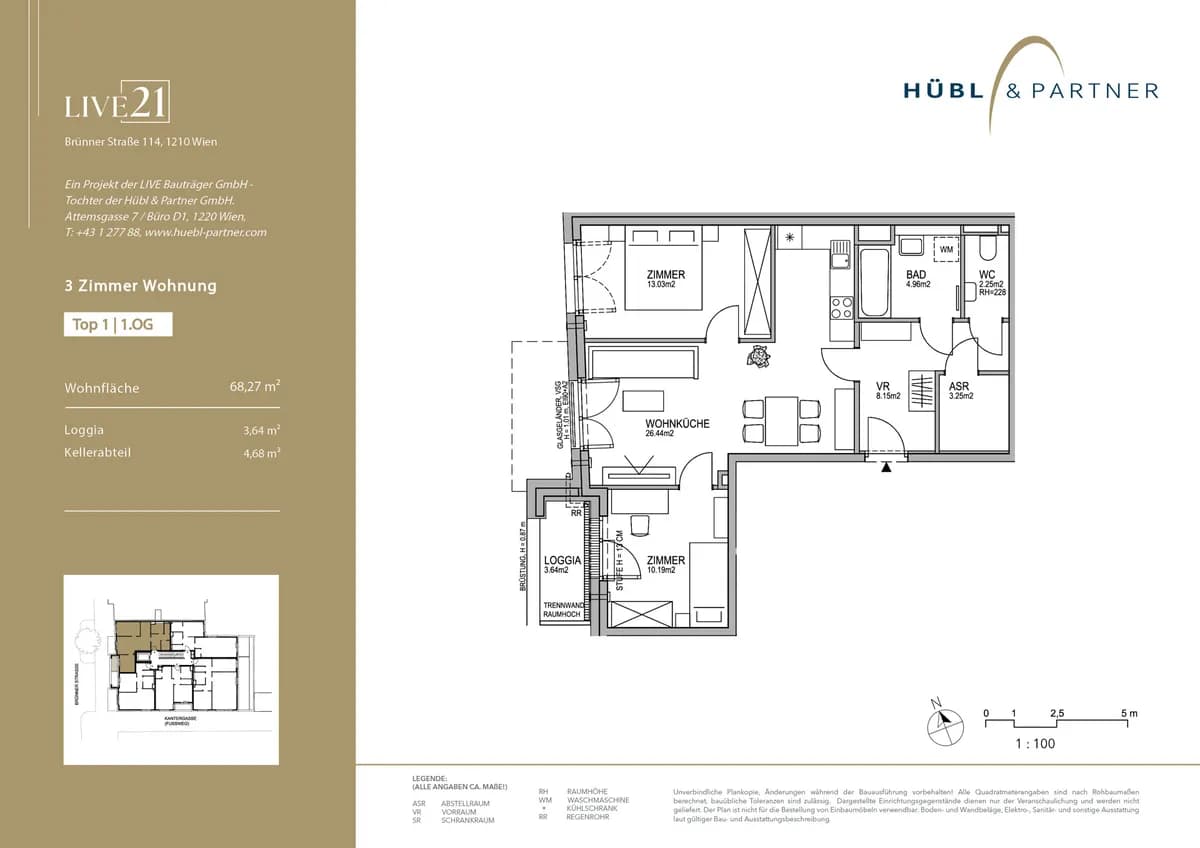 3-Zimmer-Wohnung kaufen in Wien – 68,27 m², € 333.550 – Bild 10 von 10
