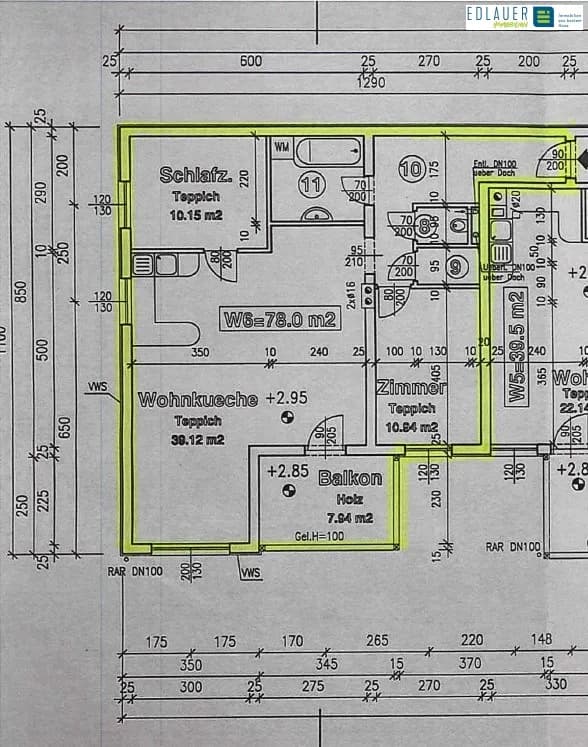 3-Zimmer-Wohnung mieten in Lilienfeld – 78,11 m², € 895 – Bild 14 von 15