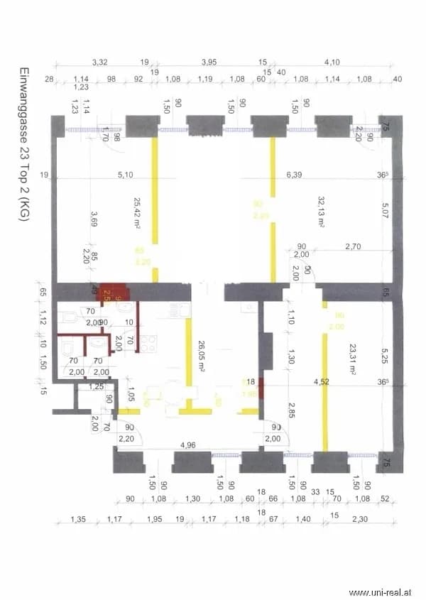 2-Zimmer-Gewerbeimmobilie mieten in Wien – 135 m², € 1.330 – Bild 9 von 9