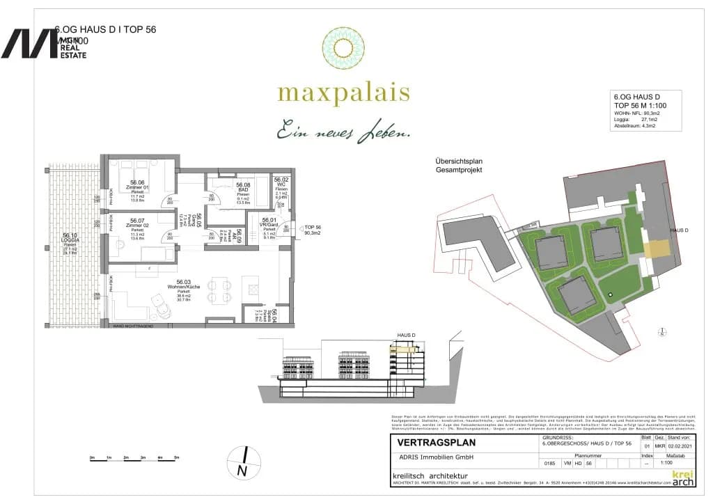 3-Zimmer-Wohnung kaufen in Villach – 90,3 m², € 645.000 – Bild 10 von 10