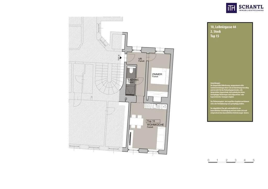 2-Zimmer-Wohnung kaufen in Wien – 41,69 m², € 199.000 – Bild 12 von 12