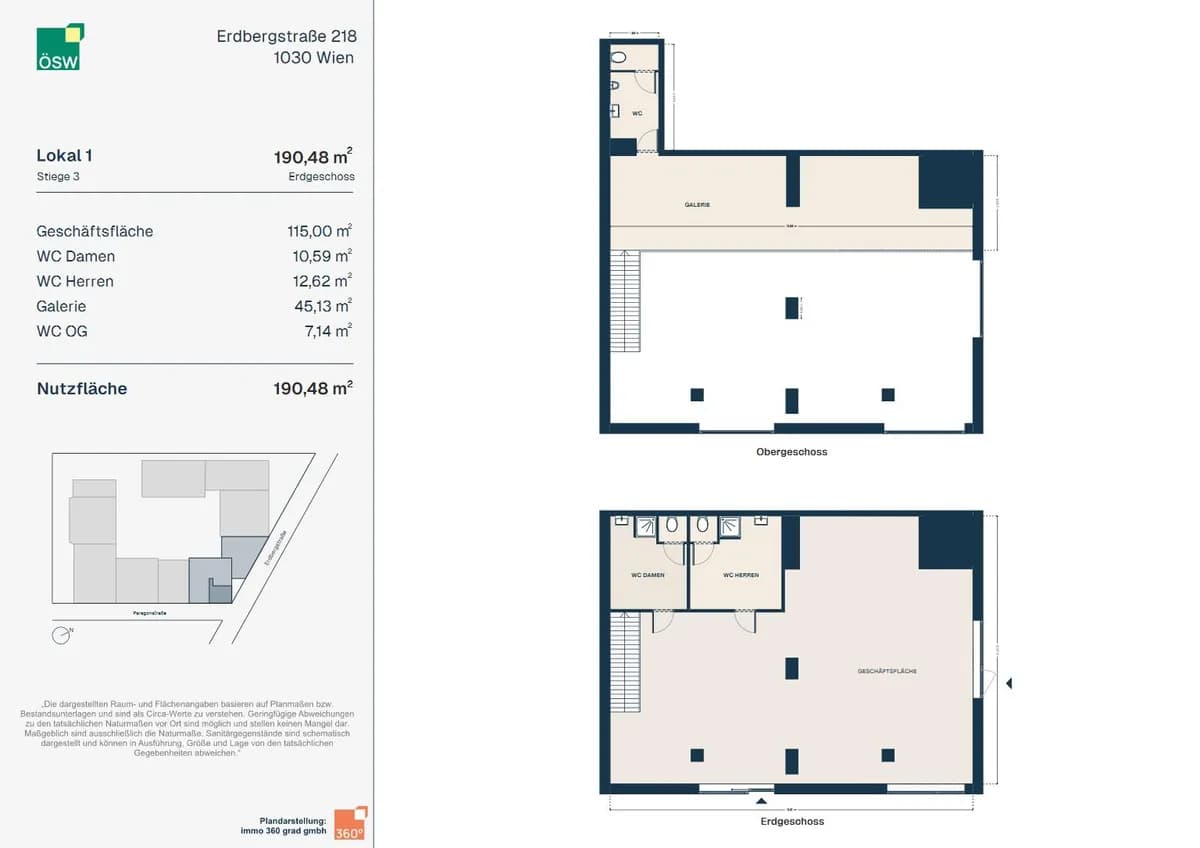 2-Zimmer-Gewerbeimmobilie mieten in Wien – 194 m², € 2.160 – Bild 2 von 12