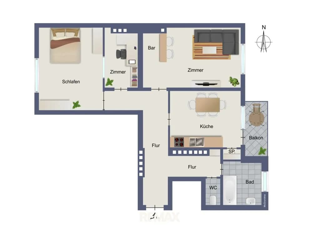 3-Zimmer-Wohnung kaufen in Graz – 78,19 m², € 234.900 – Bild 2 von 15