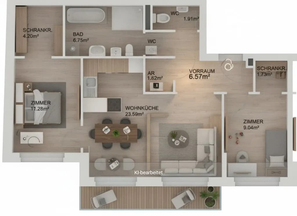 Wohnung kaufen in Wien – 66,49 m², € 356.550 – Bild 7 von 8