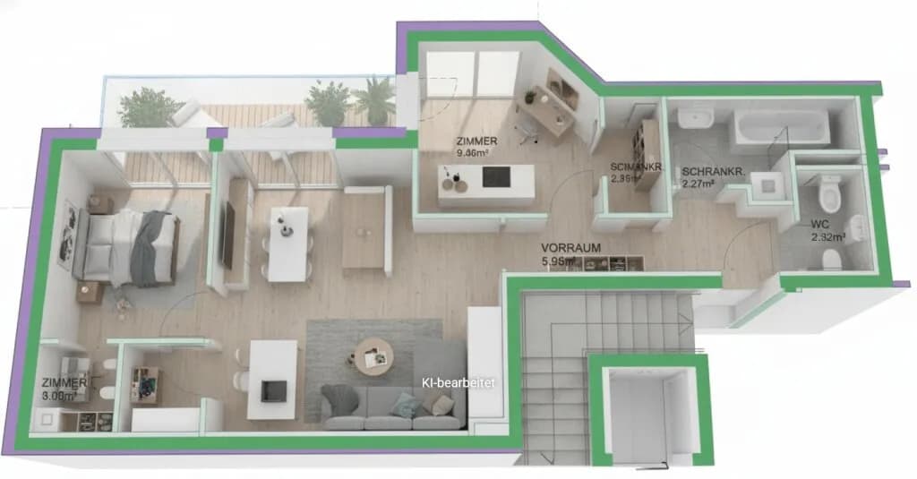 3-Zimmer-Wohnung kaufen in Wien – 59,13 m², € 308.500 – Bild 11 von 11