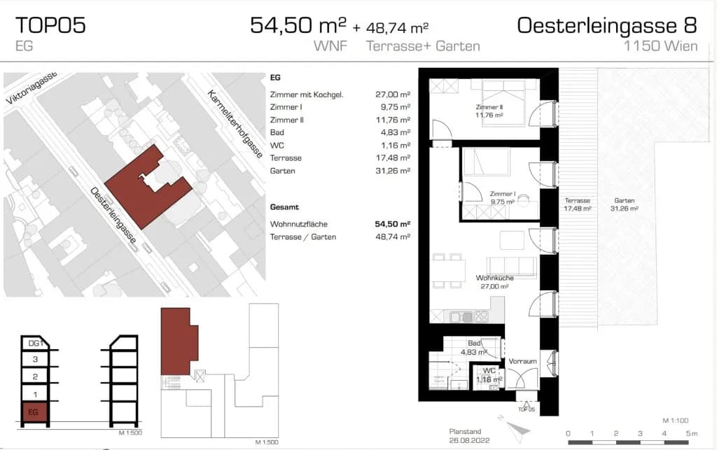 3-Zimmer-Wohnung kaufen in Wien – 54,5 m², € 369.000 – Bild 9 von 9
