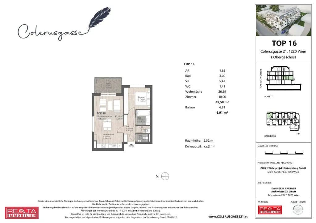 2-Zimmer-Wohnung kaufen in Wien – 49,6 m², € 285.000 – Bild 14 von 14
