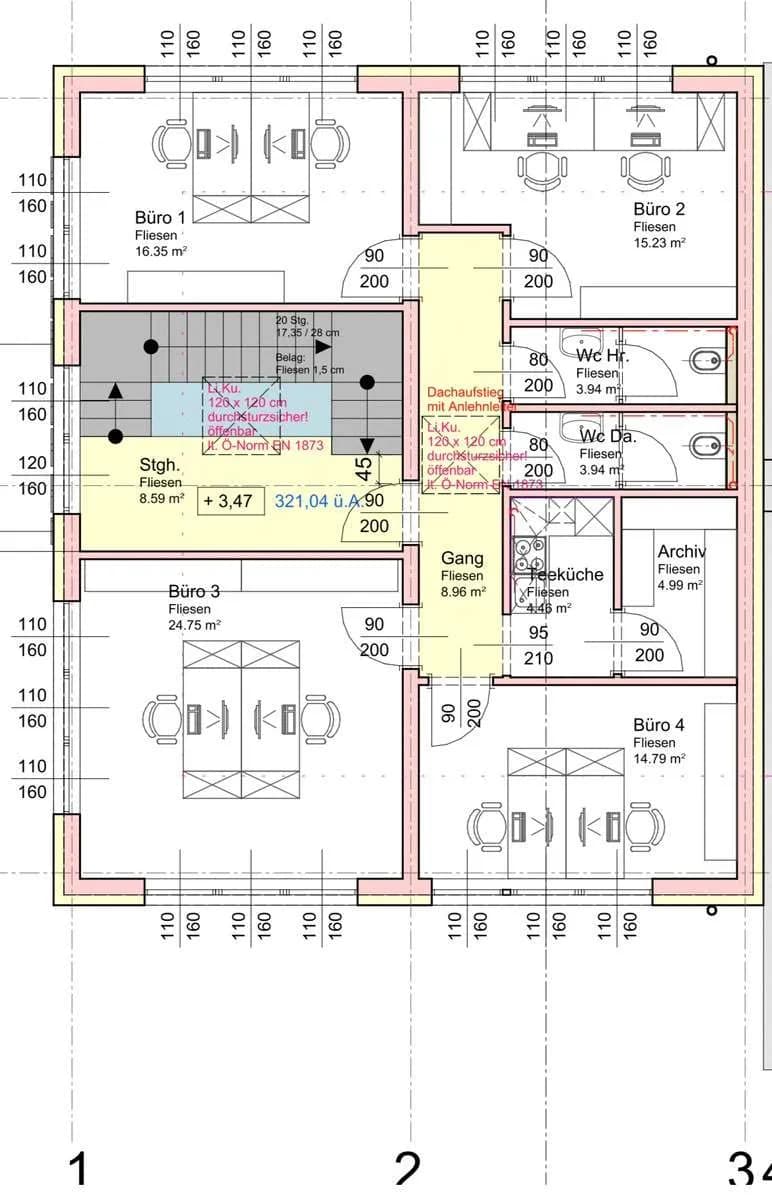 4-Zimmer-Gewerbeimmobilie mieten in Wels – 143 m², € 1.650 – Bild 15 von 15
