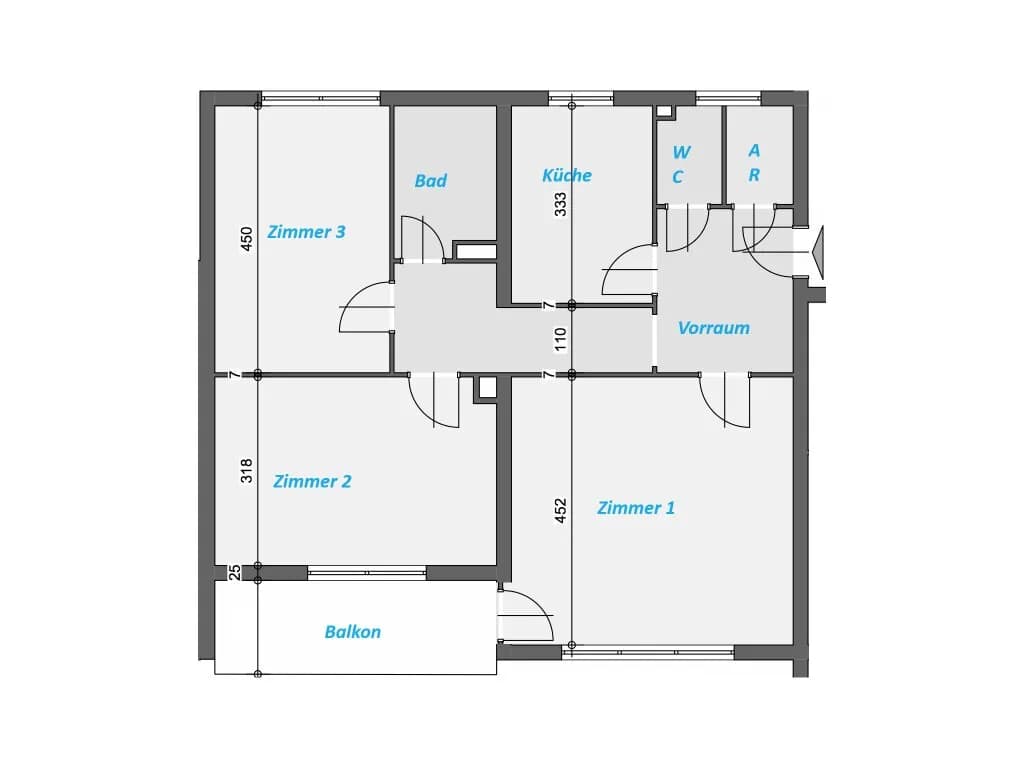 3-Zimmer-Wohnung mieten in Leoben – 82,6 m², € 899 – Bild 16 von 16