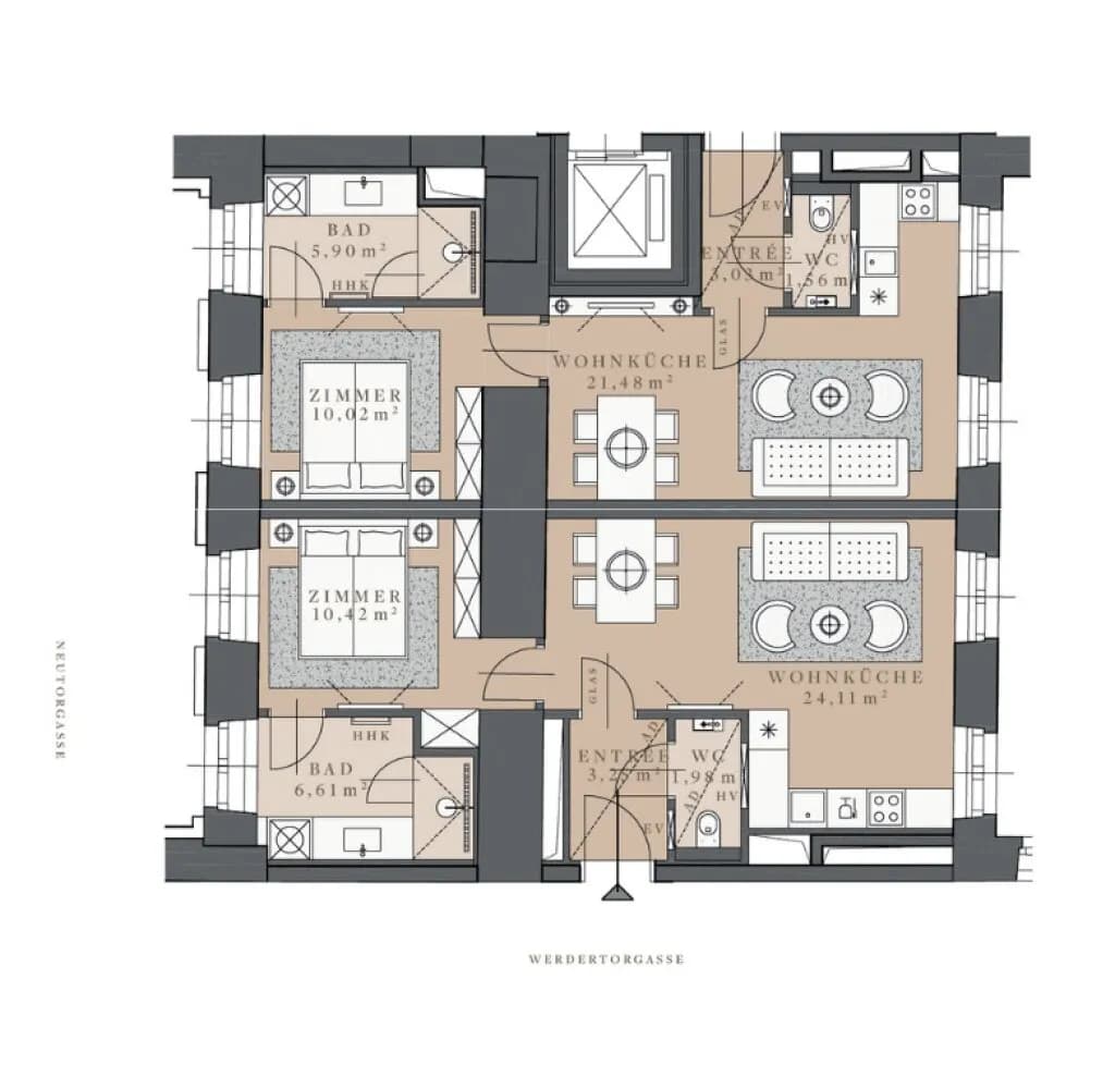 3-Zimmer-Wohnung kaufen in Wien – 90 m², € 2.000.000 – Bild 8 von 8
