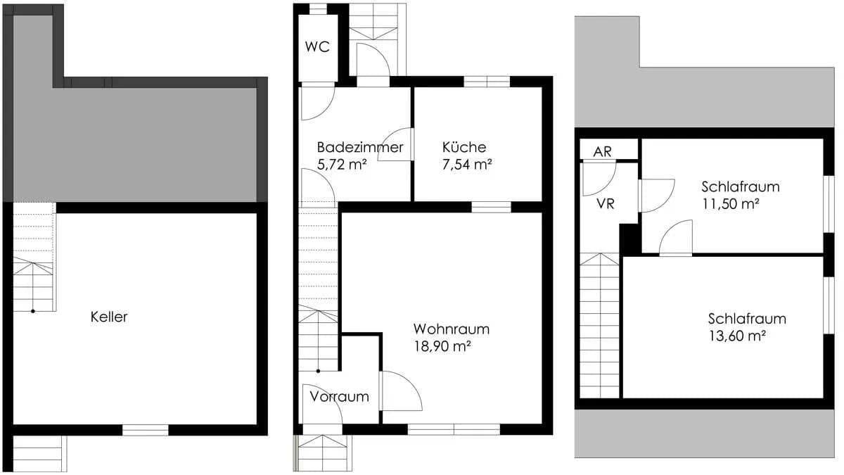 2-Zimmer-Haus kaufen in Wiener Neustadt – 63 m², € 299.000 – Bild 9 von 10