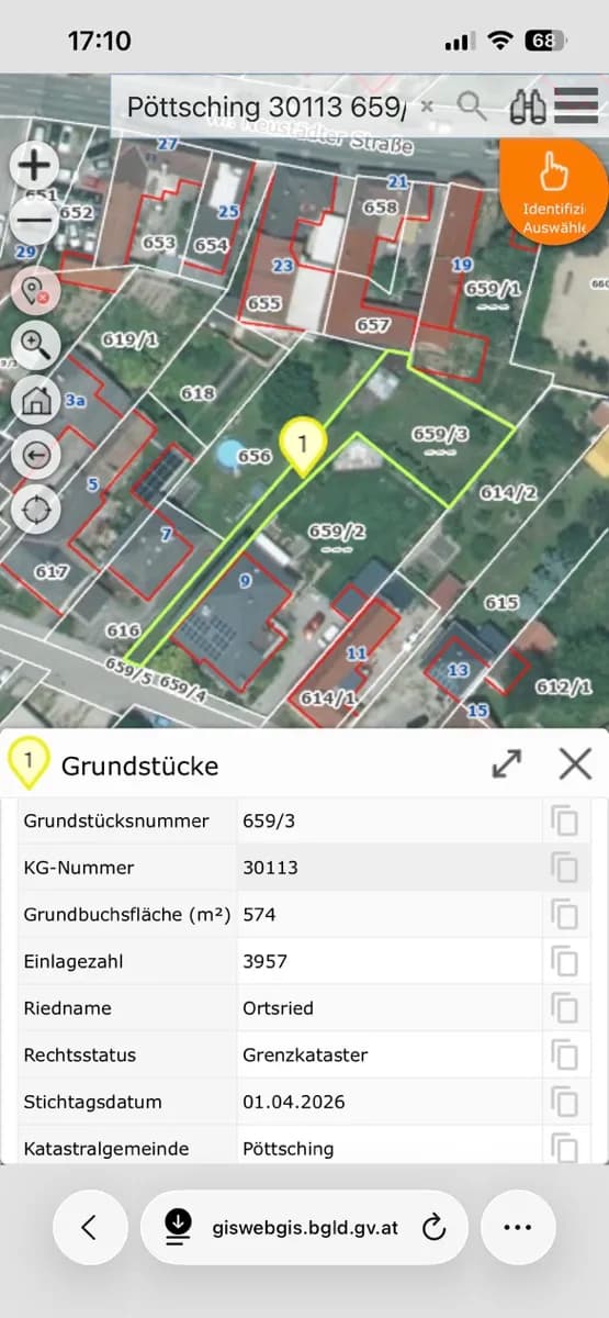 Grundstück kaufen in Mattersburg – 574 m², € 85.000