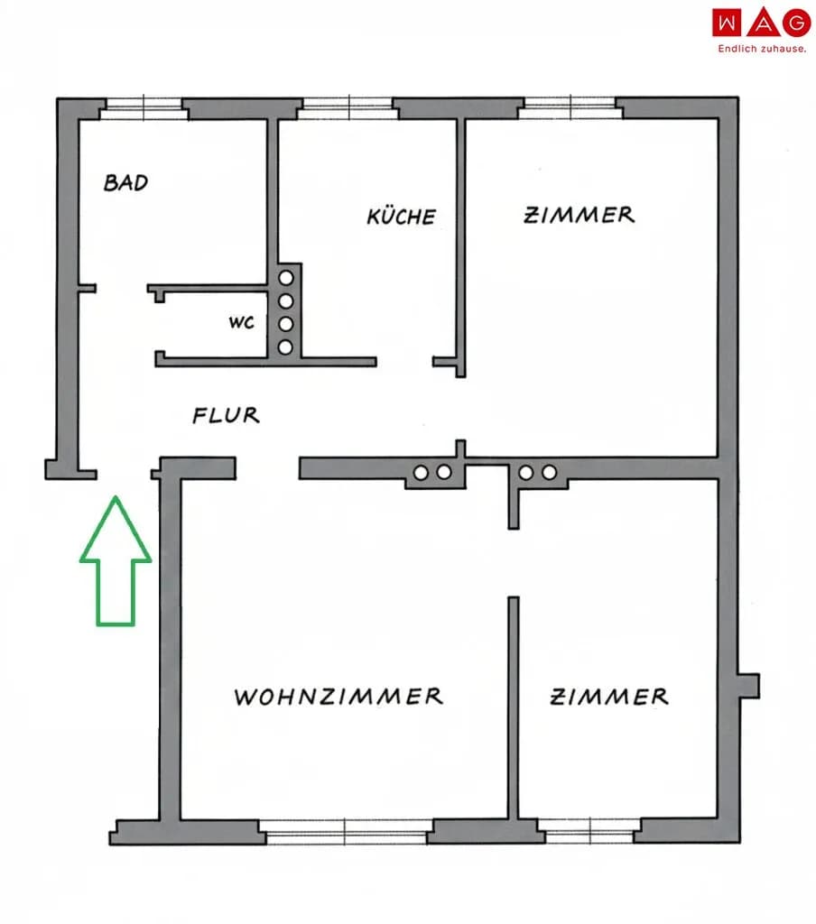 3-Zimmer-Wohnung mieten in Leoben – 69,32 m², € 586 – Bild 10 von 11