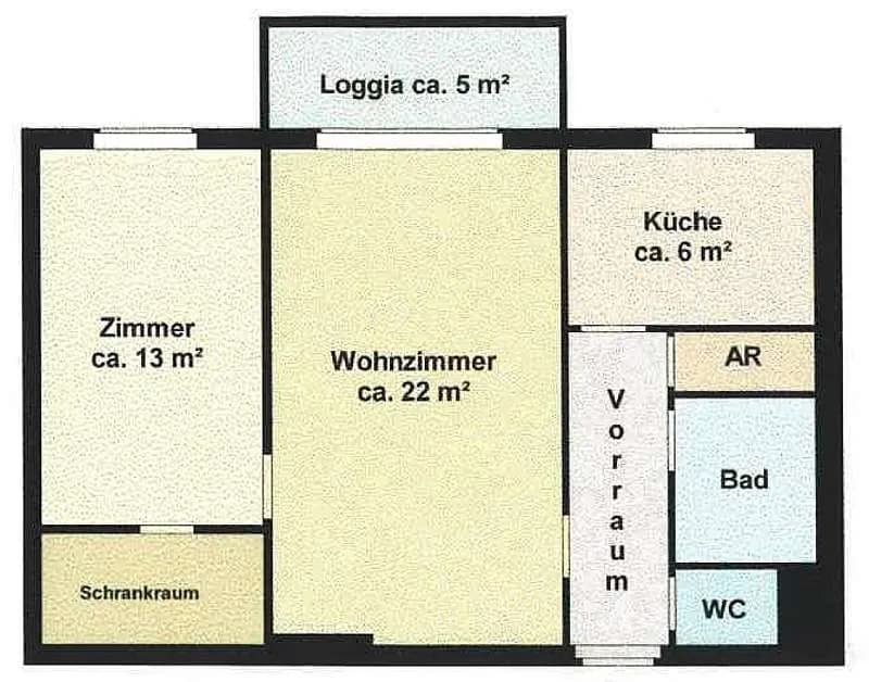 2-Zimmer-Wohnung mieten in Tulln – 60 m², € 998 – Bild 10 von 11