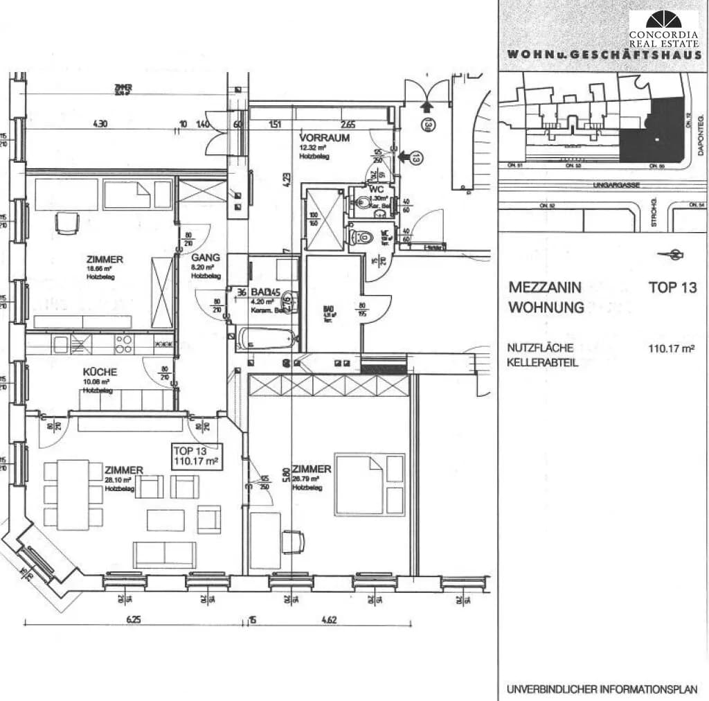 3-Zimmer-Gewerbeimmobilie mieten in Wien – 110 m², € 1.774 – Bild 12 von 12
