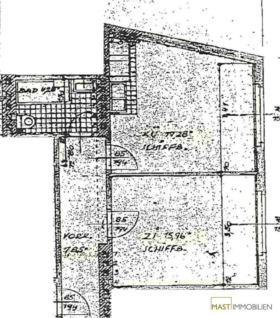 2-Zimmer-Wohnung mieten in Baden – 42 m², € 599 – Bild 8 von 8