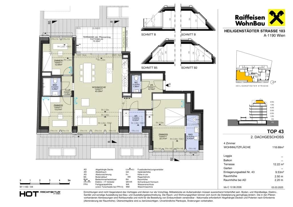 4-Zimmer-Wohnung kaufen in Wien – 116,61 m², € 1.217.500 – Bild 5 von 7