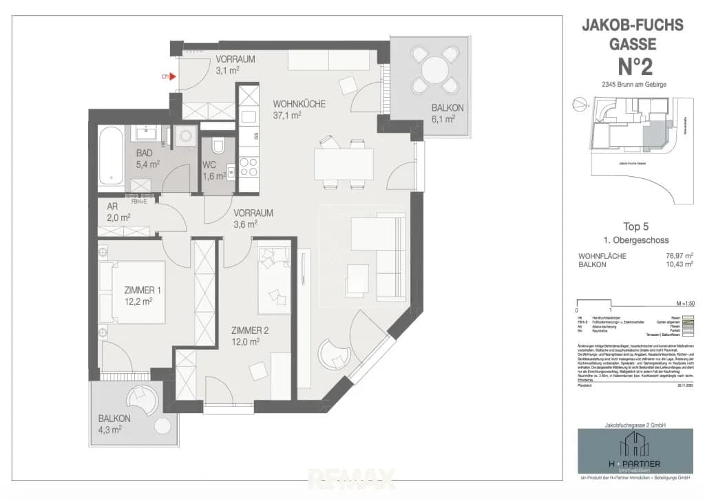 3-Zimmer-Wohnung kaufen in Mödling – 76,97 m², € 429.900 – Bild 11 von 11
