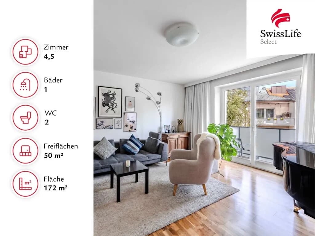 4-Zimmer-Wohnung kaufen in Linz – 172 m², € 590.000 – Bild 2 von 9