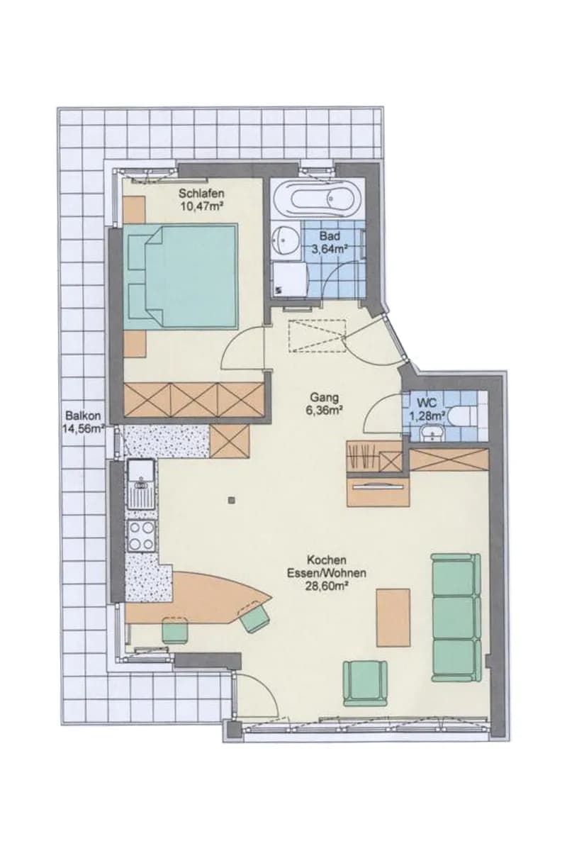 2-Zimmer-Wohnung kaufen in Dornbirn – 50 m², € 269.000 – Bild 9 von 11